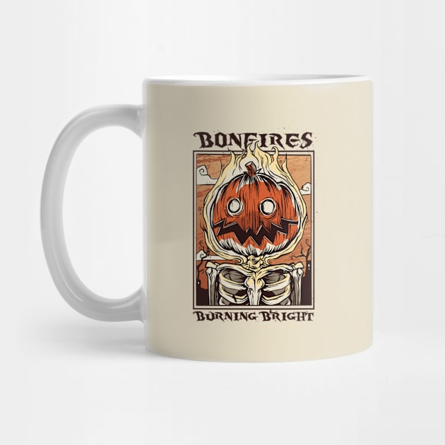 Bonfire Pumpkin Halloween by Safdesignx